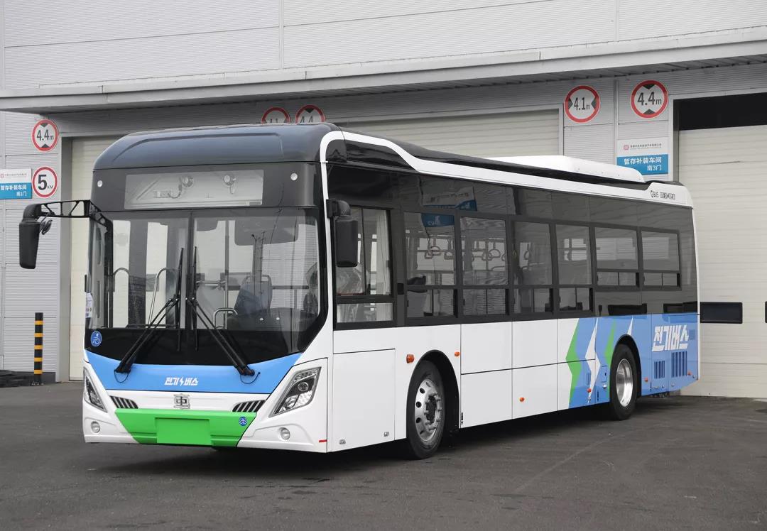 批量中车纯电动客车交付韩国