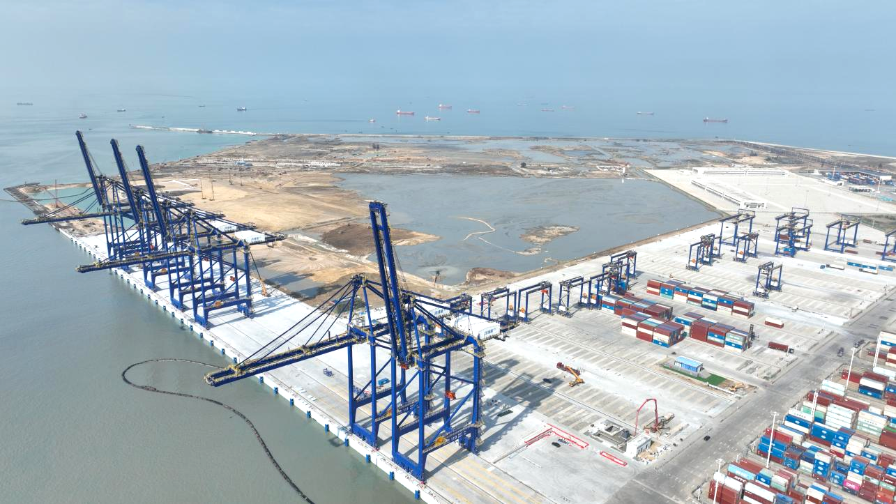 海南洋浦区域国际集装箱枢纽港扩建工程（一阶段）一期工程顺利通过竣工验收.png