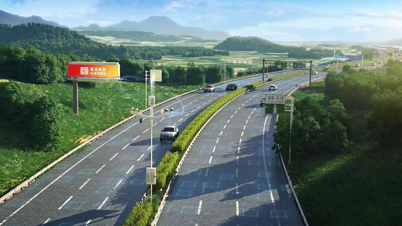 成宜高速公路中间隔离带每隔800米就设立了一根智慧杆柱（效果图） （龙全武 供）.jpg
