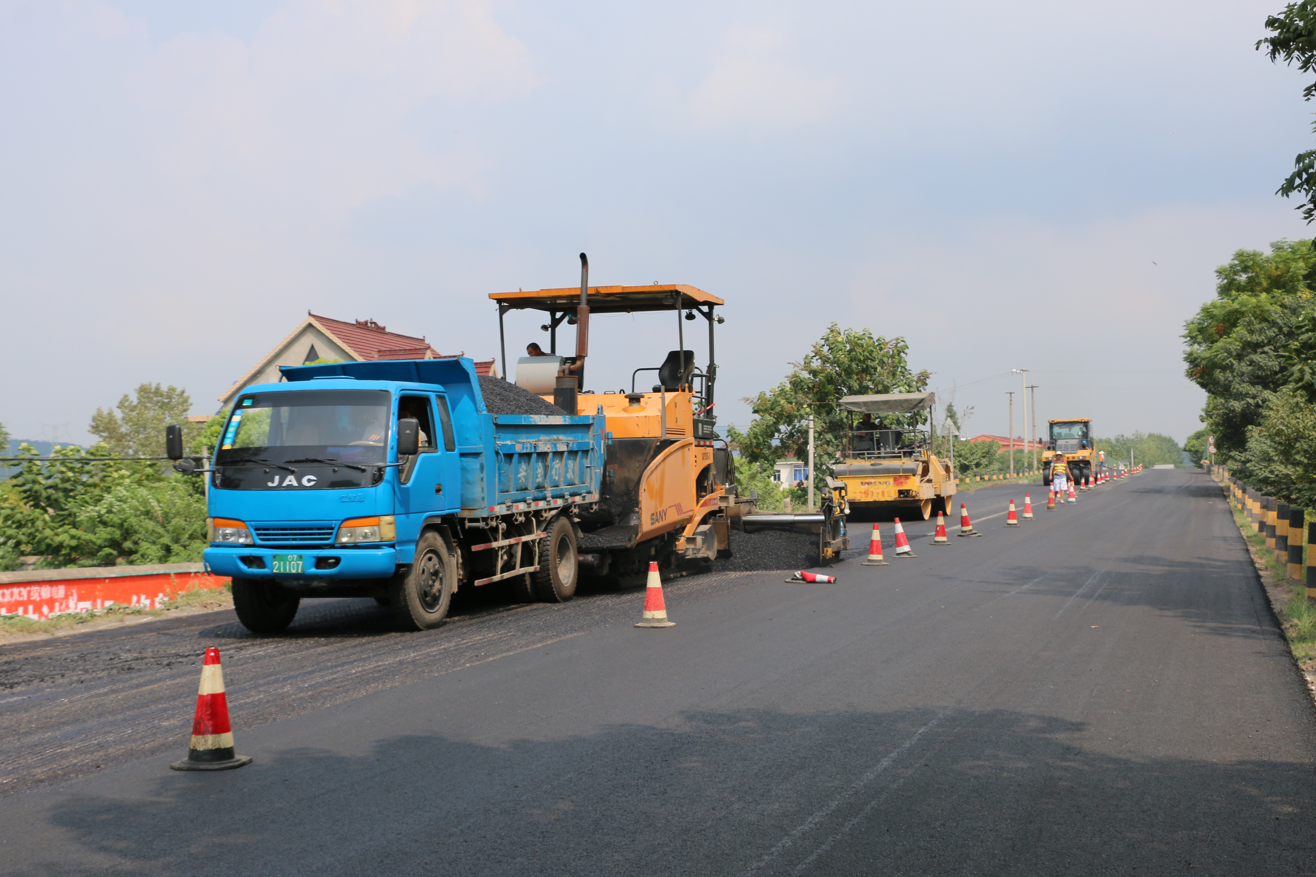 铜陵加速g330公路大中修工程施工